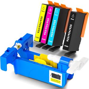 923 Ink Cartridges Combo Pack Without Chip Compatible for HP OfficeJet 8120 8122e 8123 & Pro 8130e 8135e 8138e 8139e Printer (BK C M Y)