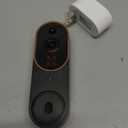 Orbitell Wireless Wi-Fi Video Doorbell Camera with Two Way Audio, AI Motion Detection, Night Vision and Cloud Storage, 2.4G Wi-Fi only (Black)