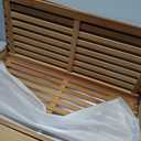 27.6in Shoe Rack with Storage Bamboo Entryway Bench with Drawer & Hooks, 27.6in with coat rack
