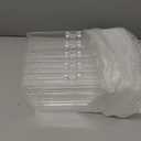 Necklace Box Necklace Holder Organizer, Acrylic Necklace Organizer Box Clear Necklace Display Jewelry Tray with Transparent Lid Jewelry Display Box for Necklace (Clear White, 5 Drawer 30 Girds)