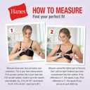 Hanes Women's Racerback Cotton T-Back Bralette (3 Pack) (Black, XL)