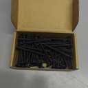 Wensilon #10 * 3" Black Deck Screws, (50pcs) 2 lbs.Exterior Wood Screws, Rust Resistant epoxy Coated, Bronze, T25 Star Bit