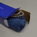 MIULEE Pack of 2 Couch Throw Pillow Covers 20x20 Inch Dark Blue Farmhouse Decorative Pillow Covers with Stitched Edge Soft Chenille Solid Dyed Pillow Covers for Sofa Bed Living Room