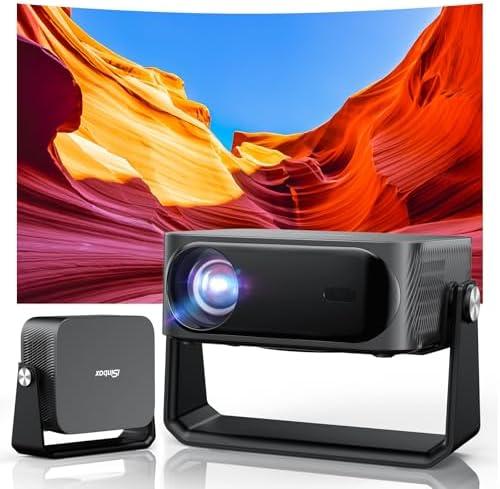 [2000 ANSI/Auto Focus & Keystone/Built-in APP] 4K Outdoor Projector with Wifi and Bluetooth, Smart Portable Projector with Built in Apps YouTube/PrimeVideo & Dolby, Home Theater Projector with HDR10+