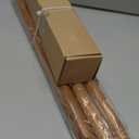 Wood Curtain Rods for Windows 30 to 56 Inch, 1 Inch Boho Decorative Vintage Drapery Rod with Faux Wooden Grain Finials, Adjustable Heavy Duty Rustic Farmhouse Spliced Metal Curtain Pole