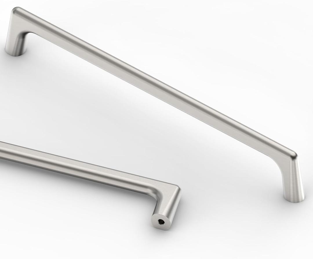 Asidrama 10 Pack 7.5 Inch(192mm) Brushed Satin Nickel Cabinet Pulls Cabinet Handles Cupboard Handles Kitchen Cabinet Hardware for Cupboard Drawer Pulls