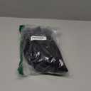 WDIRARA Women's Deep V Neck Sleeveless PU Leather Skinny Bodysuit Halter Top Black XL