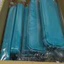 Jinei 50 Sets Reusable Travel Utensils Set with Case Wheat Straw Cutlery Portable Spoon Knife Forks Lunch Box Accessories Friendly Tableware for Kids Adults Camping Utensils(Elegant)