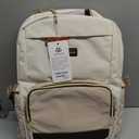 LOVEVOOK Laptop Backpack for Women with Pouch Pocket for Large Capacity Cup,17 Inch Laptop Computer Bag Travel Backpack Purse,Waterproof Work Business College Teacher Backpack,Beige-Nude-Logam Plum