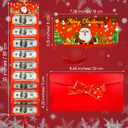 3 x Christmas Cash Gift Envelopes,Cash Gift Card Holders Xmas With 10 Slots, Christmas Money Holder for Men Women Girl Boy,Surprise Money Envelopes (Red)