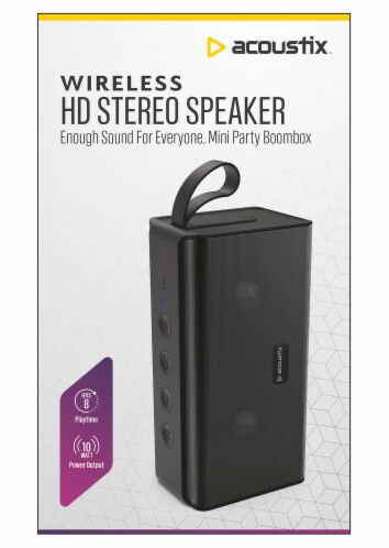 Acoustix Wireless HD Stereo Speaker Black