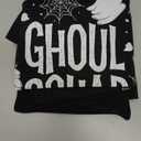 Halloween Black T-shirt with a ghost print, M
