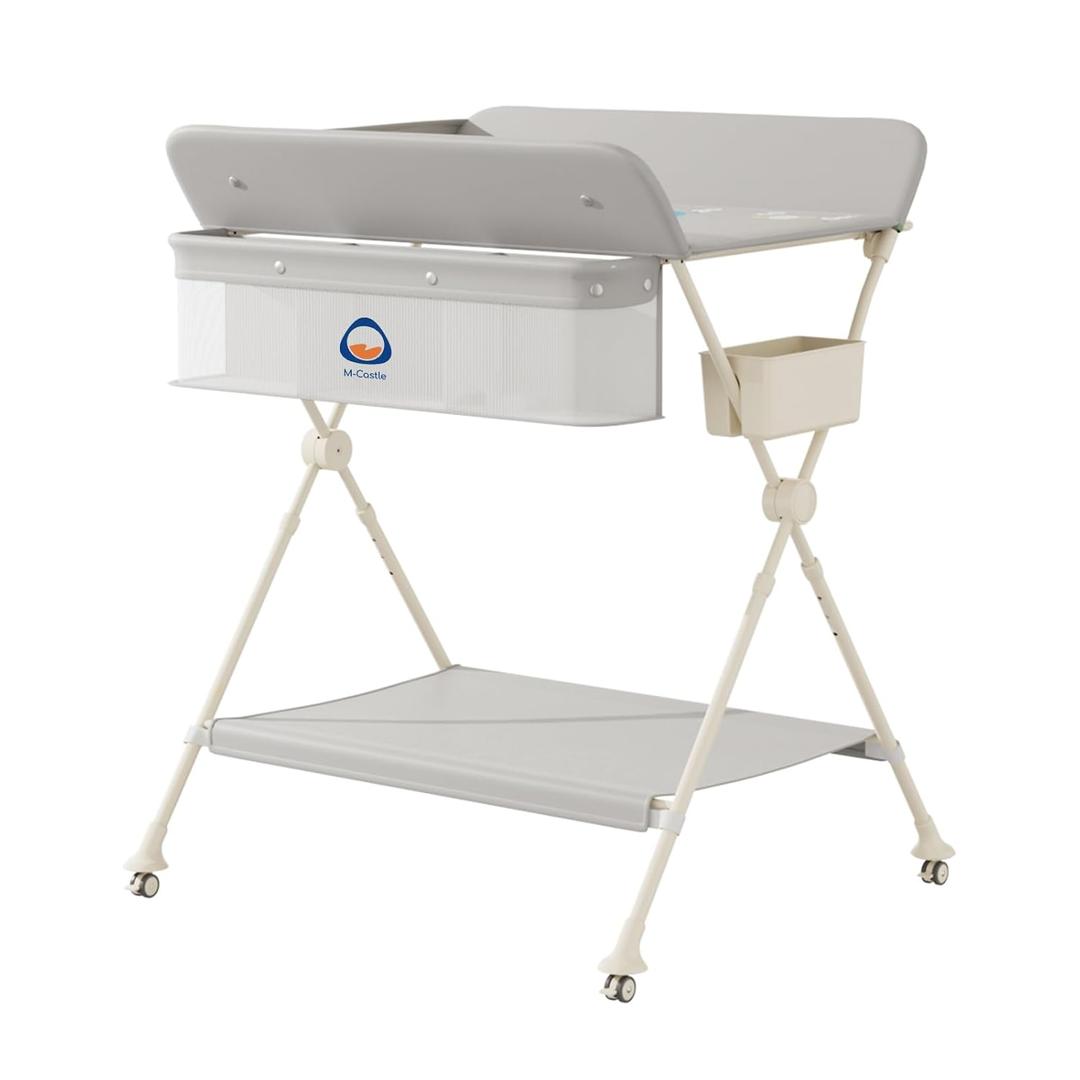 Portable Folding Changing Table,Height Adjustable Changing Table