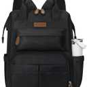 Maelstrom Laptop Backpack, Fits 15.6-17.3 Inch Travel Backpack Gift for Women Men, Waterproof College School Computer Bag, Anti-theft Business Work Bag with Luggage Strap (Black, 15.6 Inch)