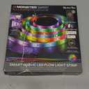 Monster 16.4ft Smart Music Sync and Multi-Color Color Flow LED Light Strip with Fun Modes, Indoor Use, Xtreme Easy Use