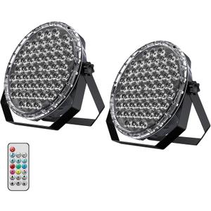 Betopper 54x1W RGB LED Stage DJ Par Lights with Remote Control, 2 Pack
Ultra Slim,RGB,Remote Control,Ultra-Bright LED Panel,One-piece die cast