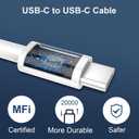 USB C Charger for iPhone 16/15 Pro Max Charger Fast Charging, 20W USB C Charger Block with 10FT USB C to C Cord Cable Compatible for iPhone 16 15 Pro Max/16 15 Pro/16 15 Plus/16 15 (10 FT, white)