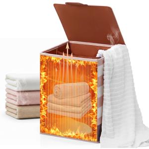 Towel Warmer Bucket 38L Large Towel Warmer Bucket, Foldable Heated Towel Warmers for Bathroom and Spa, 4 Heating Modes,Auto Shut-Off (30/60/90 Min),Fits Towels, Bathrobes, Blankets