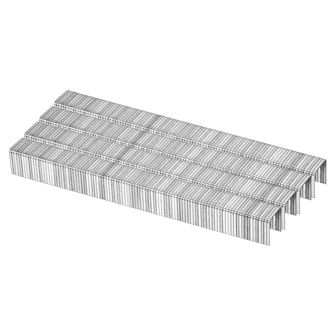 uxcell 20 Gauge Narrow Crown Staples 7/16" x1/2", 10000Pcs Galvanized Steel for Pneumatic, Electric Stapler, White