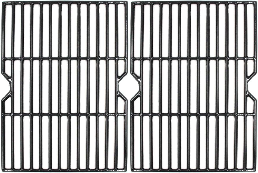 Hongso Porcelain Coated Cast Iron Cooking Grid Replacement Parts for Grill Master 720-0737, Master Forge GD4215S, Grill Chef, Nexgrill 720-0737 and Other Models