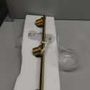 3-Light Bathroom Vanity Light, Modern Brushed Gold Wall Lights with Clear Glass Shades, Bathroom Wall Sconce Lamp for Mirror Living Room Bedroom Hallway