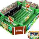 Football Party Supplies Kit - Large 23.62x17 inch Football Snack Stadium Tray Display & Cardboard Food Trays Plates, All-in-One Football Party Decorations for 2026, Game Day, Birthday Celebrations