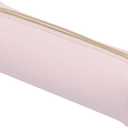 Student Color Pencil Faux Leather Case Bag Storage Cosmetic For School (Pink, Faux Leather)