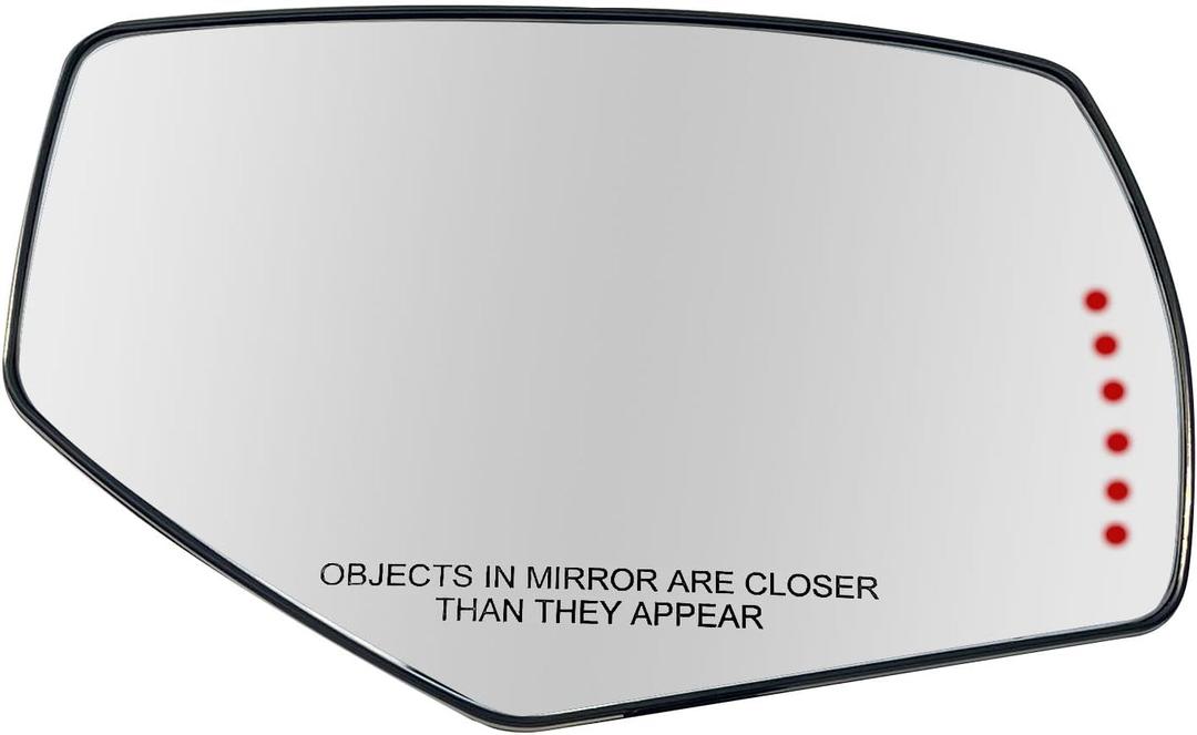 Right Passenger Side Mirror Replacement For 2014-2017 1500 2500HD 3500HD, 2015-2017 GMC Sierra 1500 2500 3500 -With Rear Holder and Spotter Glass Turn Signal 22919749 GM1325146