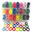 288 Pcs Toddler Hair Ties, Soft Seamless Cotton Hair Ties, Multicolor Small Hair Bands for Little Girls and Kids, Elastic Hair Accessories Ponytail Holders (24 Colors)