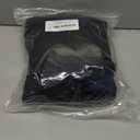 Buyboxs Kids Snow Pants Boys Waterproof Ski Pants Youth Winter Warm Fleece Lined Hiking Trousers Softshell Snowpants Black+Dark Blue-L