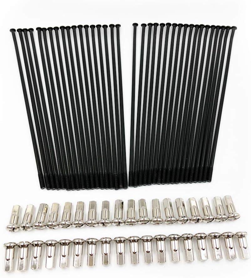 OTOM Motorcycle spokes 21" Front 18" 19" Rear Wheel spokes & spoke nipples For YAMAHA YZ125 YZ250 YZ250FX YZ450F WR250 WR450 (19" Rear Wheel Spokes)