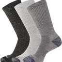 Merrell Unisex Adult Wool Hiking Crew Socks (3-Pack) S-M