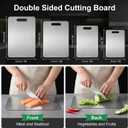 Katuchef Titanium Cutting Board for Kitchen, Pure Katu chef Titanium Cutting Boards, Double Sided Non Toxic Chopping Board for Cutting Meat Vegetable Fruit,Easy to Clean(S+L+XXL)