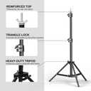Backdrop Stand 6.5 x 6.5 FT, Adjustable Photography Backdrop Support System Kit with 4 Clamps and Carrying Bag for Parties, Wedding, Photography, Festival Decoration