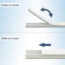 Cable Cover Wall - Cord Hiders for TV on Wall, 157 Inches Cable Cover Channel, White