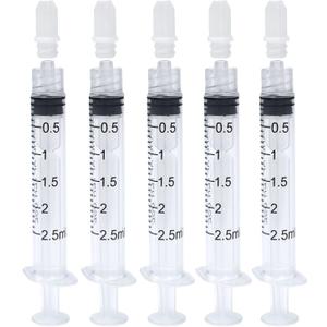 2.5ml Syringes Without Needles, 2.5cc Luer Lock Syringe - Disposable Individually Wrapped(100 Pack)