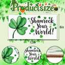4 x OHOME St Patricks Day Decorations - Hanging Wooden Sign for Wall Home Door Birthday | Shamrock Decorations Wood Wreaths Irish St Patty's Day Accessories Party Favors - St. Patrick's Day Decor