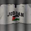 Hashemite kingdom of Jordan country flag vacation T-Shirt (White, M)
