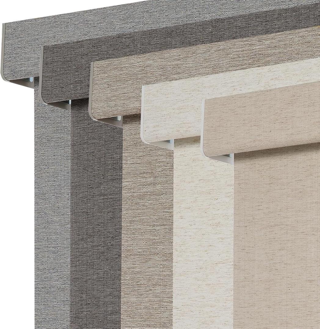 Persilux Blackout Roller Shades for Window Blinds,Cordless,Linen Fabric,Thermal Insulated Fabric UV Protection Shades for Home,Office,Bedroom,Door,Blackout-Beige,28" W X 72" H