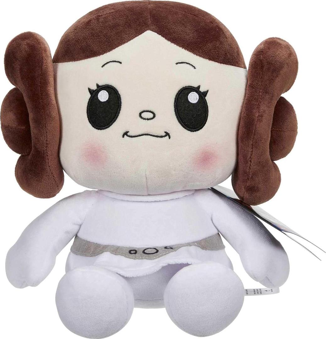 Mattel Star Wars Return of the Jedi Snug Club Plush Toy, Princess Leia Soft Character Doll, 40th Anniversary Collectible, Approx. 7-inch (Small)