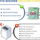 WA400PJHDWR/AA WA50R5400AV/US WA45T3200AW/A4 SAMSUNG Washer Suspension Rods for WA54R7200AW/US WA54R7600AC/US WA54R7200AV/US WA45M7050AW/A4 WA45H7000AW/A2 WA54R7600AV/US.#Part Numbers DC97-16350T