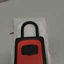 Puroma Lock Box, Large Key Lock Box Resettable Combination Code Lockbox, Portable Wall Mount Lockbox Security Safe Box for Outside Outdoor Home Office Door Handle House Key, Red (1 Pack)