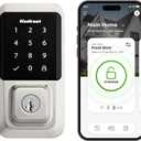 Kwikset Halo Wi-Fi Smart Lock, Keyless Entry Door Deadbolt, Geofence Auto-Unlock, Grade AAA Certified, No Hub Required Easy Install, Satin Nickel Lifetime Finish Touchscreen