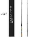 Jenseits Carbon Fiber Fishing Rod Series (6-12 Ft), Spinning & Casting Rods with Stainless Steel Ceramic Guides, Fast Action Fishing Pole for Bass, Trout, Walleye & Surf Fishing
