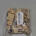 LSCQYYCC-200Pcs Magnetic Wooden Letter Bricks, Craft Letters - DIY Wooden Gift Decoration - Making Letter Coasters and Cross Games DIY Wood Gift Decoration - Making Alphabet Coasters