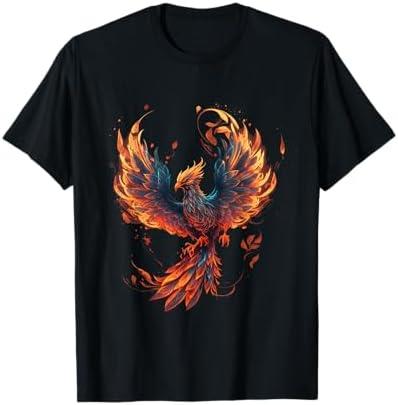 Fire Phoenix Bird Phoenix Reborn Firebird Phoenix T-Shirt Small