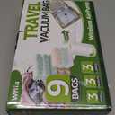 Vacuum Bags for Travel with Rechargeable air Pump, 3 Sizes Vacuum Seal Bags for Clothing, Space-Saving Compression Storage Bags for Travel & Closet Organization (9)