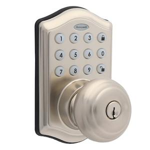 Honeywell Satin Nickel Electronic Knob and Keypad