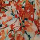 GRACE KARIN Women's One Piece Swimsuits with Cover Up Skirt Tummy Control V Neck Bathing Suits 2XL, Orange Floral