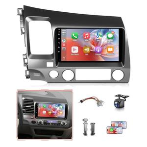 XGU 8Core Car Stereo for Honda Civic 2006 to 2011 Radio Apple CarPlay Android Auto, 9IN IPS Touch Screen for Civic Car Play Player 5G WiFi BT GPS Navi FM RDS DSP HiFi AHD Camera SWC Support Airbag